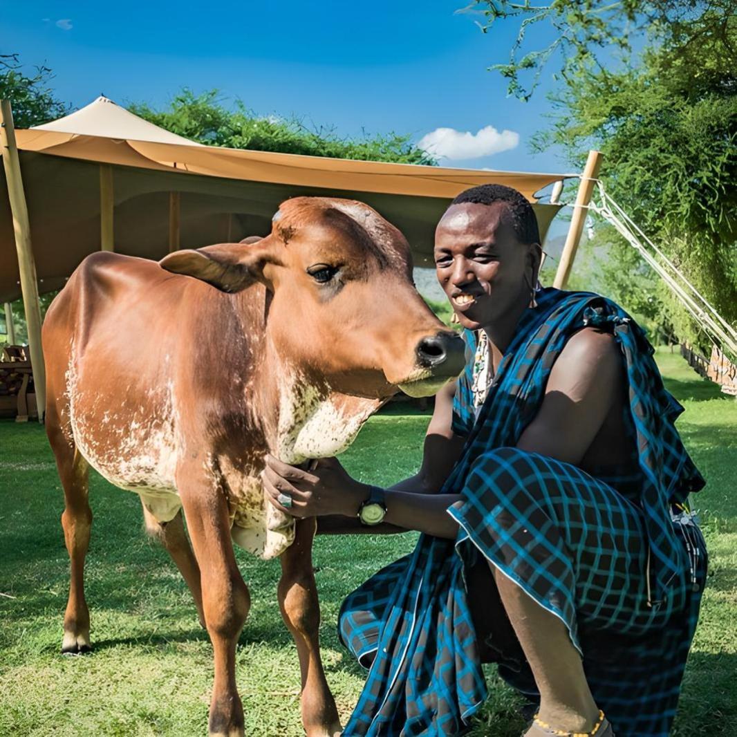 Lake Natron Maasai Giraffe Eco Lodge And Camping Mtowabaga المظهر الخارجي الصورة
